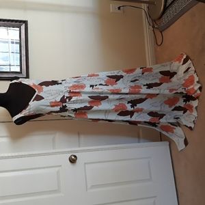 Fall colors maxi dress